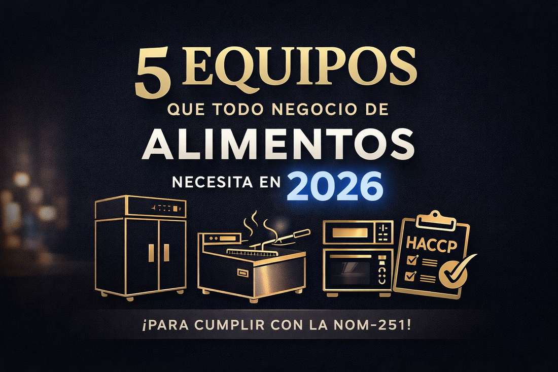 5 Equipos Que Todo Negocio de Alimentos Necesita en 2026 para Cumplir con la NOM-251