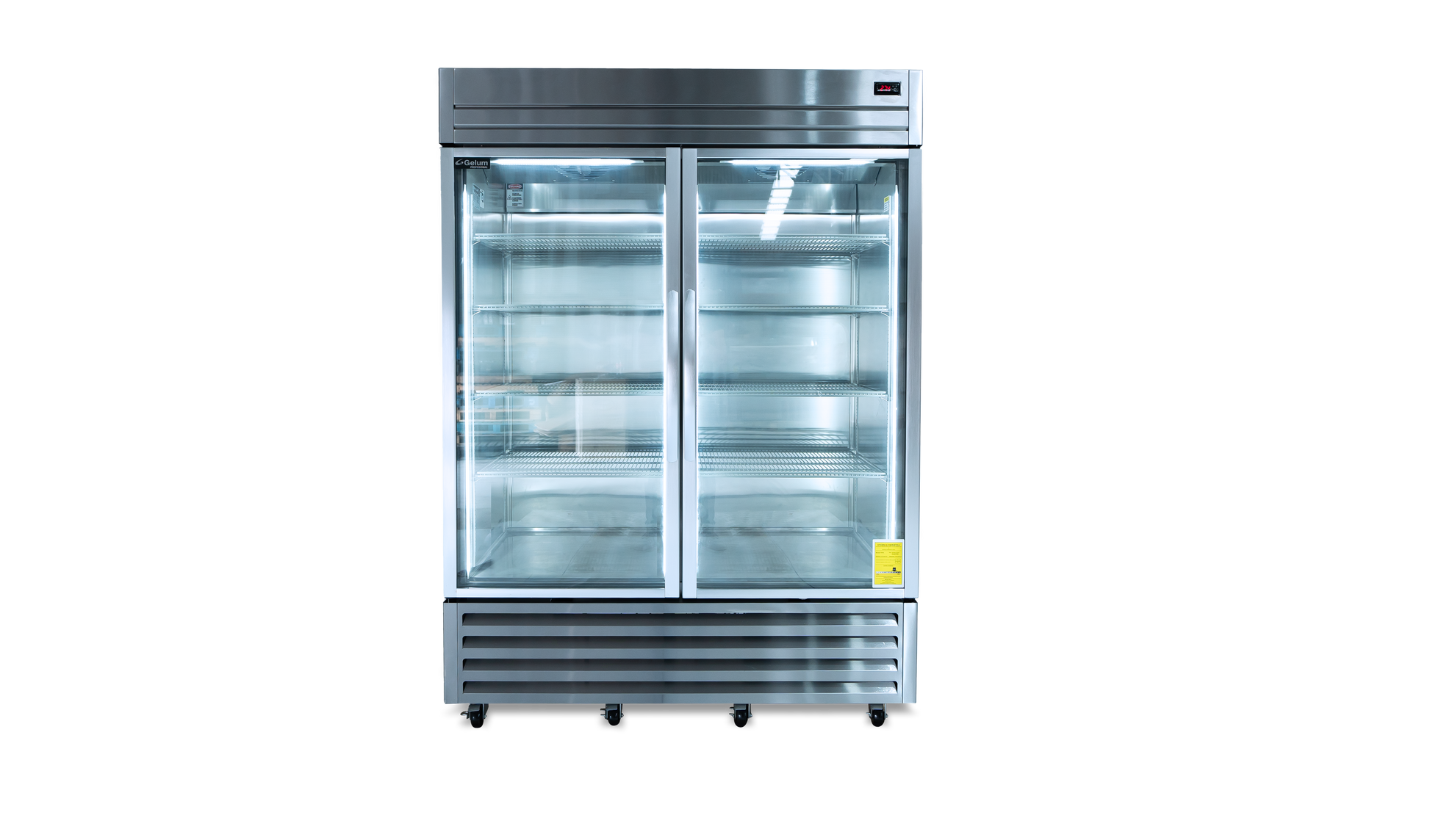 CONGELADOR VERTICAL | 2 PUERTAS DE VIDRIO | GELUM-PROFESIONAL | GP-CV-2PV-49 |  49 ft³ (1388 L)