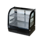 VITRINA FULL GLASS MOSTRADOR CURVA GELUM-DELI | GD-VFG-MC-69-N |  69cm