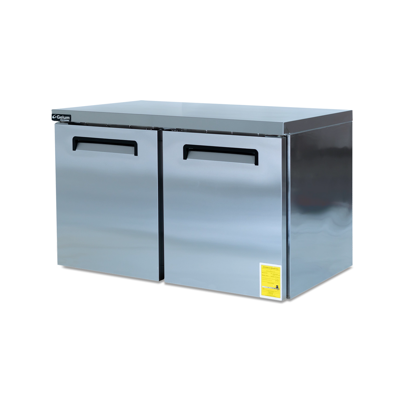 MESA DE REFRIGERACIÓN BAJO BARRA 2 PUERTAS GELUM-PROFESIONAL | GP-MT-RB-2PS-14 |  14 ft³ (388 L)
