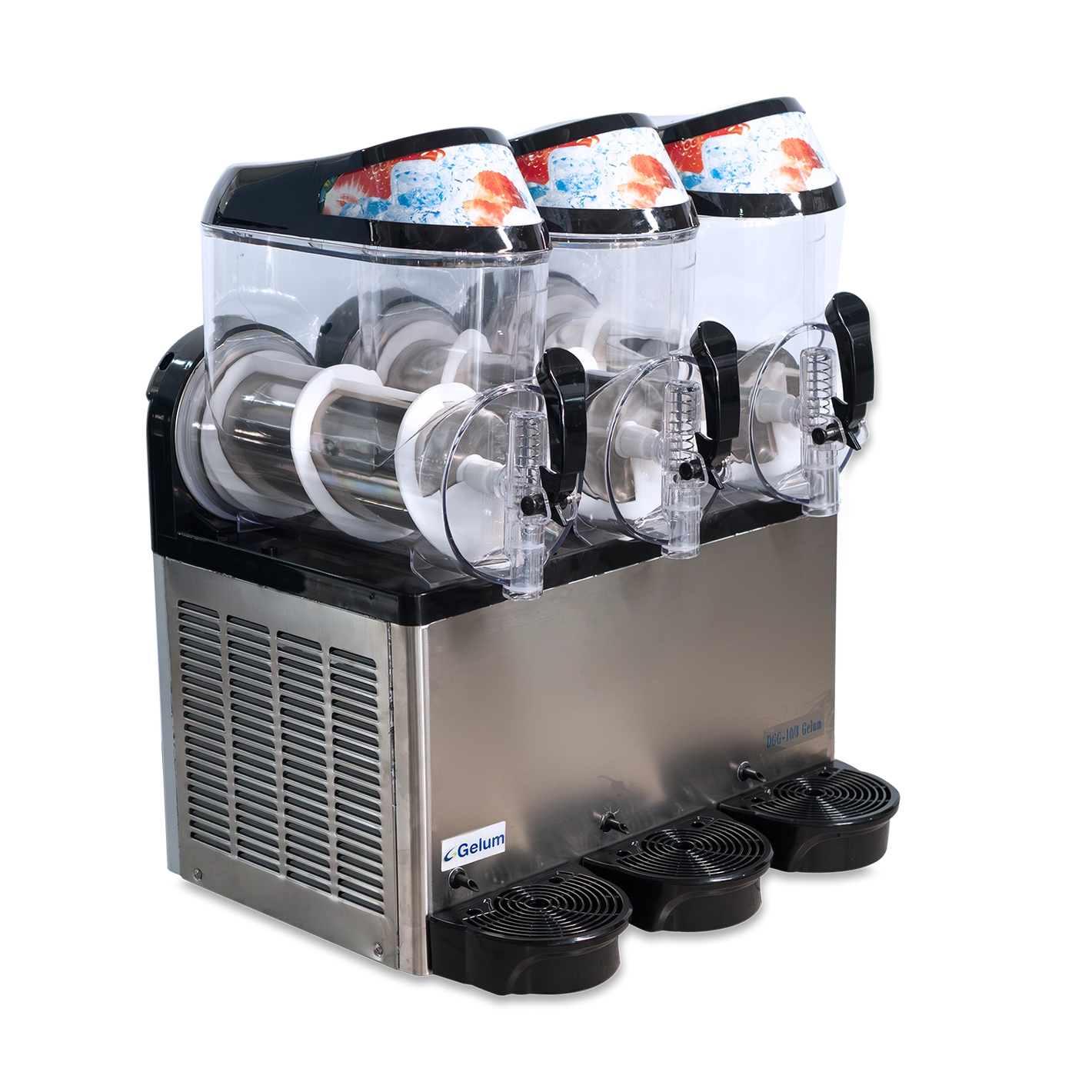 DISPENSADOR DE GRANITAS GELUM | DGG-10-3 |  3 TAZONES DE 10L.
