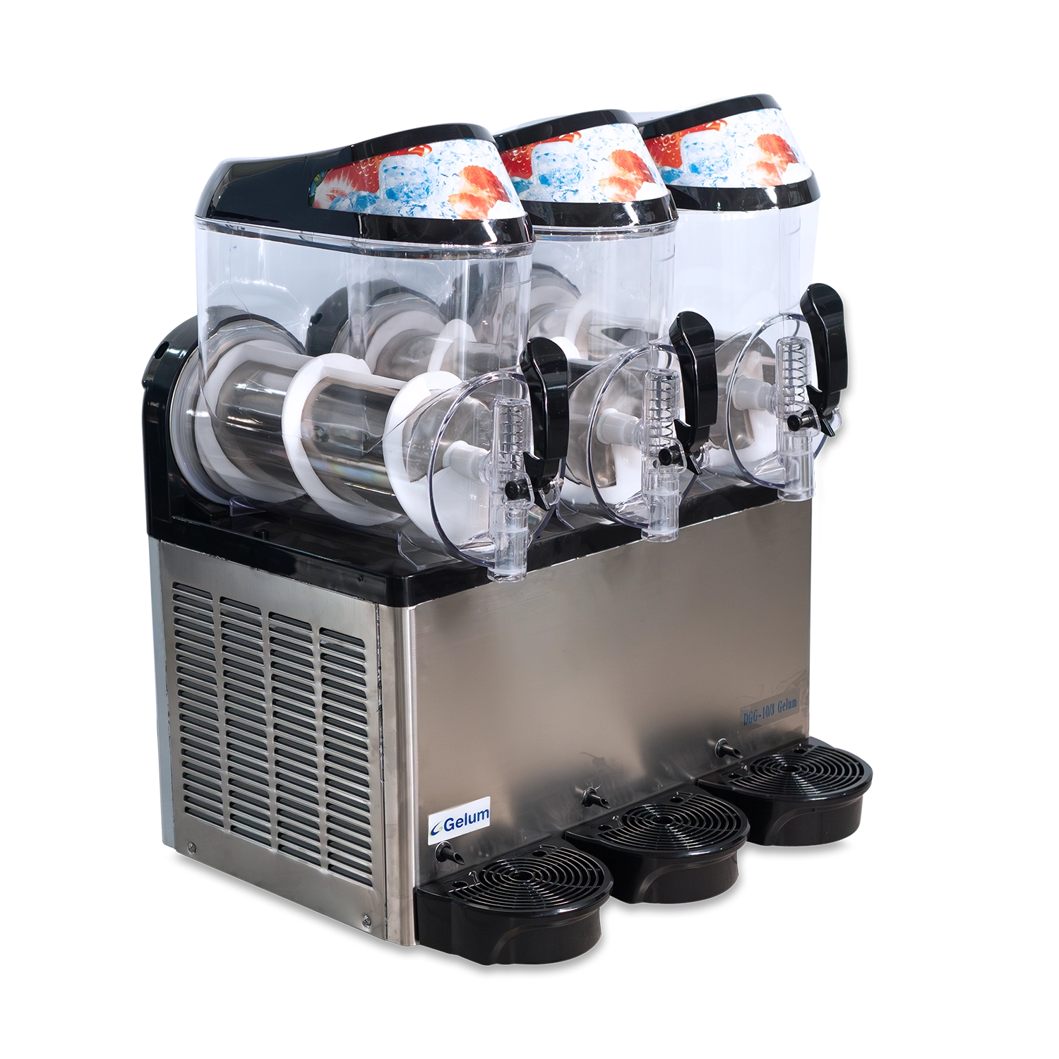 DISPENSADOR DE GRANITAS GELUM | DGG-10-3 |  3 TAZONES DE 10L.