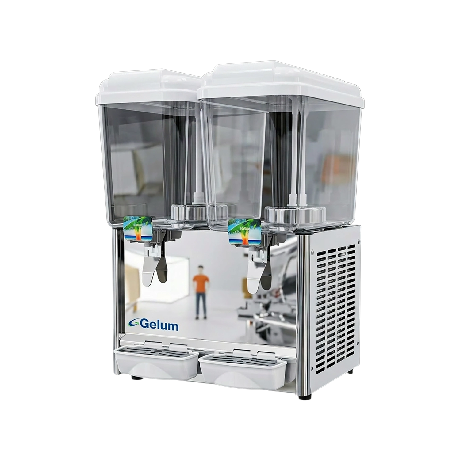 DISPENSADOR DE BEBIDAS GELUM | DBG-18-2 |  2 tazones de 18L