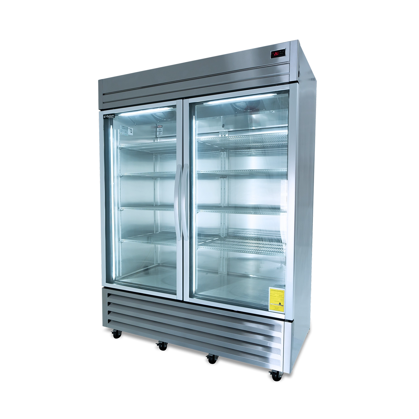 CONGELADOR VERTICAL | 2 PUERTAS DE VIDRIO | GELUM-PROFESIONAL | GP-CV-2PV-49 |  49 ft³ (1388 L)