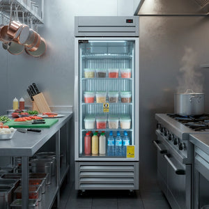 ENFRIADOR PROFESIONAL 1 PUERTA CRISTAL GELUM-PROFESIONAL | GP-EV-1PV-23 |  23 ft³ (680 L)