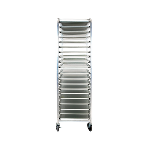 ESPIGUERO / RACK DE ALUMINIO DIAMANTTI | ESP-20 ALU |  20 charolas