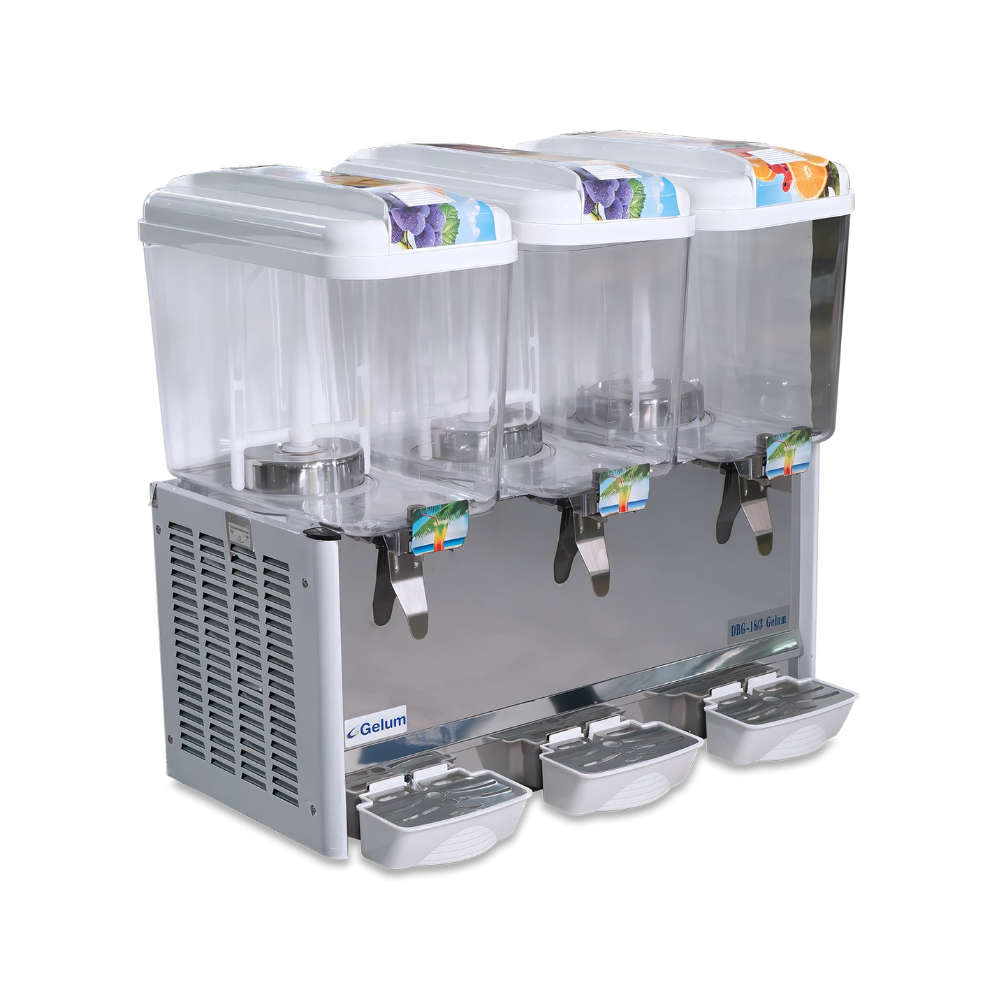 DISPENSADOR DE BEBIDAS GELUM | DBG-18-3 |  3 tazones de 18 L