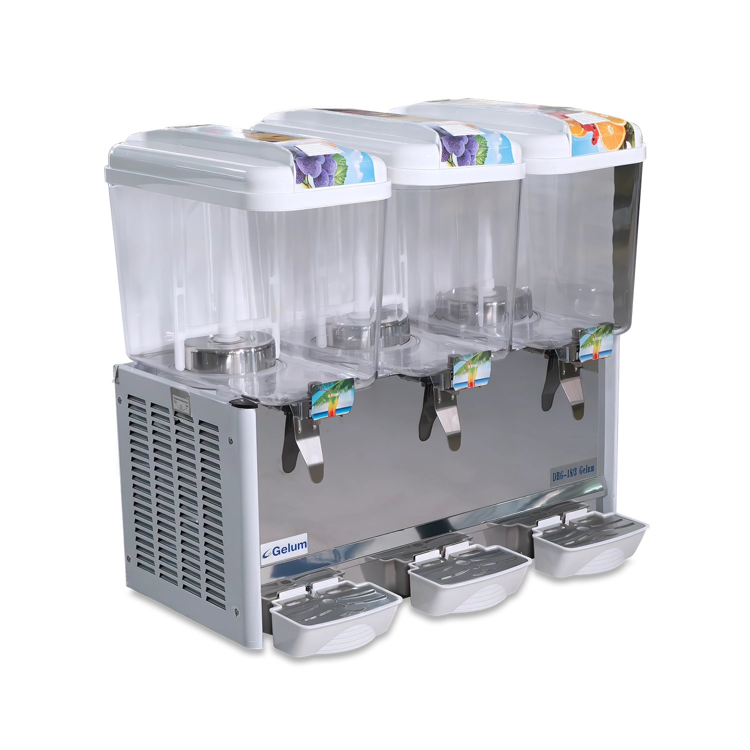 DISPENSADOR DE BEBIDAS GELUM | DBG-18-3 |  3 tazones de 18 L