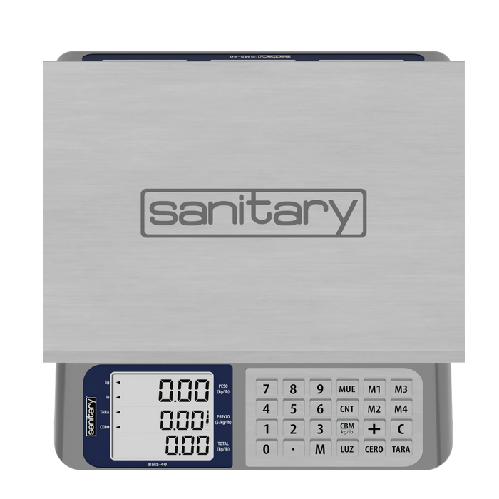 BASCULA DIGITAL CON PUERTO USB SANITARY | BMS-40-USB |  40 kg