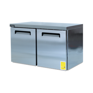 MESA CONGELADORA BAJO MOSTRADOR | 2 PUERTAS SÓLIDAS | GELUM-PROFESIONAL | GP-MT-CB-2PS-18 |  17.5 ft³ (495 L)