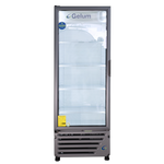 ENFRIADOR VERTICAL DE UNA PUERTA DE VIDRIO GELUM | VR-25-G |  25 ft³