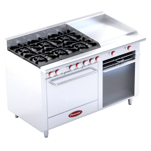 ESTUFA INDUSTRIAL DIAMANTTI | DC-6H-G-AI |  6 quemadores