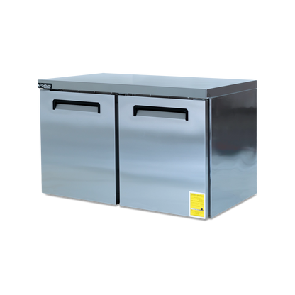 MESA CONGELADORA BAJO MOSTRADOR 2 PUERTAS SÓLIDAS GELUM-PROFESIONAL | GP-MT-CB-2PS-14 |  13.7 ft³ (388 L)