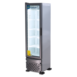 ENFRIADOR VERTICAL 1 PUERTA DE VIDRIO GELUM | VR-08-G |  8 ft³