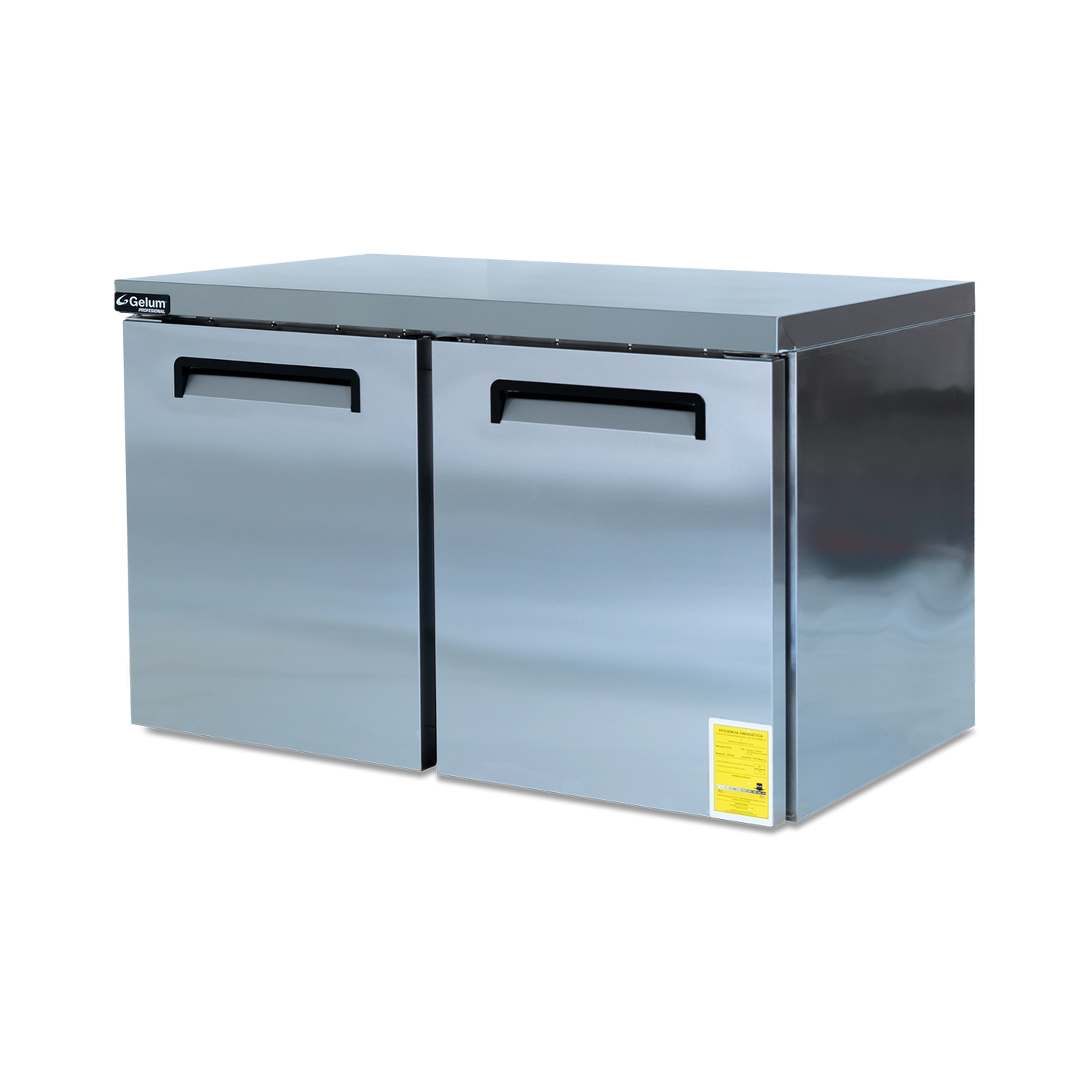 MESA REFRIGERADORA BAJO BARRA | 2 PUERTAS | GELUM-PROFESIONAL | GP-MT-RB-2PS-18 |  17.5 ft³ (495L)