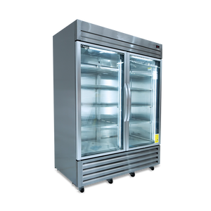 ENFRIADOR VERTICAL 2 PUERTAS DE VIDRIO GELUM-PROFESIONAL | GP-EV-2PV-49 |  49 ft³ (1388 L)