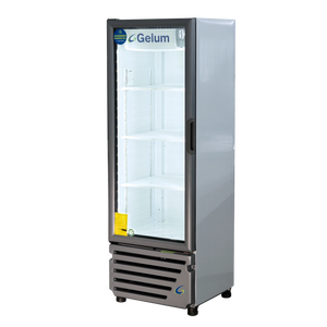 ENFRIADOR VERTICAL 1 PUERTA DE VIDRIO GELUM | VR-12-G |  12 ft³