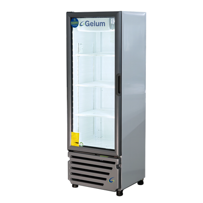 ENFRIADOR VERTICAL 1 PUERTA DE VIDRIO GELUM | VR-12-G |  12 ft³