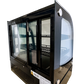 VITRINA FULL GLASS MOSTRADOR CURVA GELUM-DELI | GD-VFG-MC-69-N |  69cm