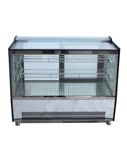VITRINA FULL GLASS SOBREMOSTRADOR RECTA GELUM-DELI | GD-VFG-MR-66 |  66cm
