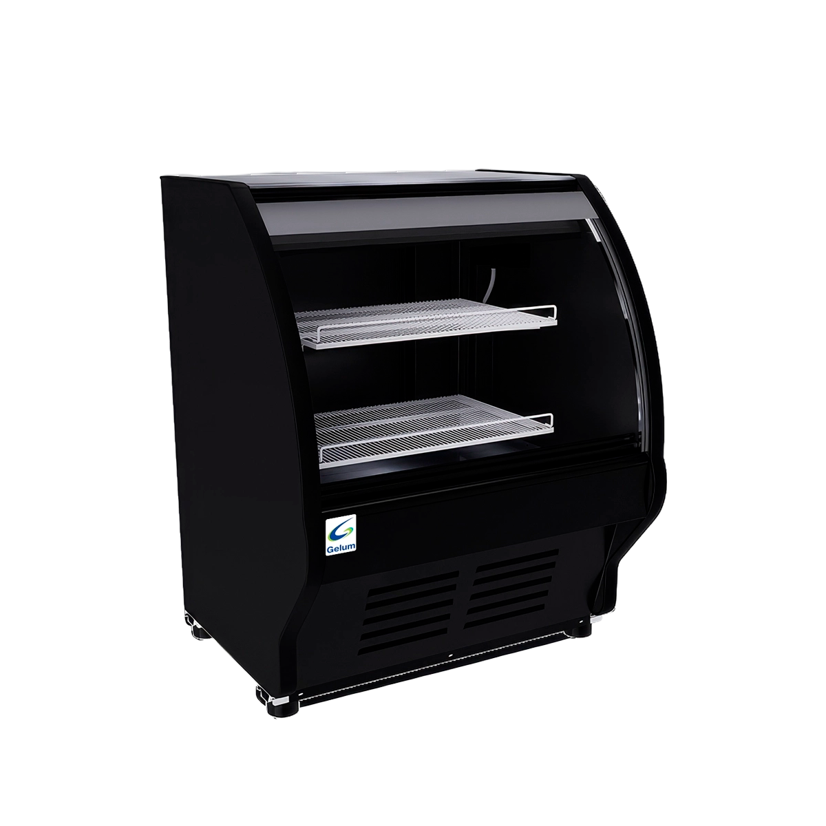 VITRINA CREMERA DE PISO CURVA GELUM | VCM-100-G |  1m
