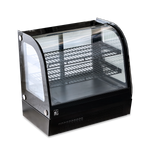 VITRINA FULL GLASS MOSTRADOR CURVA GELUM-DELI | GD-VFG-MC-69-N |  69cm
