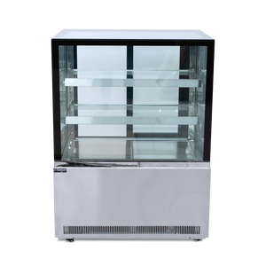 VITRINA FULL GLASS RECTA GELUM-DELI | GD-VFG-PR-90-3 |  90cm