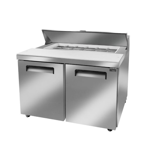 Mesa refrigerada GELUM PROFESIONAL para preparación de ensaladas, GP-ME-2PS-14